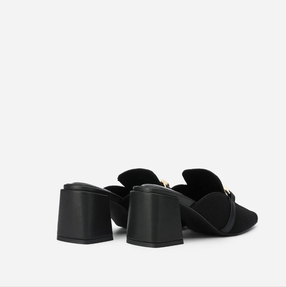 NEWBELLA Black Commute Square Toe Heeled Mules. Size 7 - Picture 14 of 14